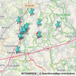 Mappa Via Meucci, 20876 Ornago MB, Italia (3.88167)