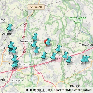 Mappa Via Meucci, 20876 Ornago MB, Italia (5.195)