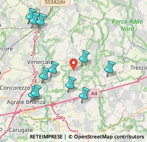 Mappa Via Meucci, 20876 Ornago MB, Italia (4.20455)