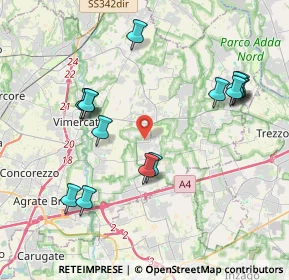 Mappa Via Meucci, 20876 Ornago MB, Italia (4.21133)