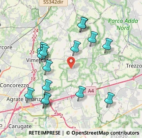 Mappa Via Meucci, 20876 Ornago MB, Italia (3.9775)