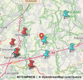 Mappa Via Meucci, 20876 Ornago MB, Italia (5.00727)