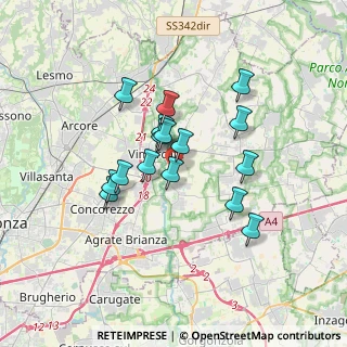 Mappa Via per Ornago, 20875 Burago di Molgora MB, Italia (2.77125)