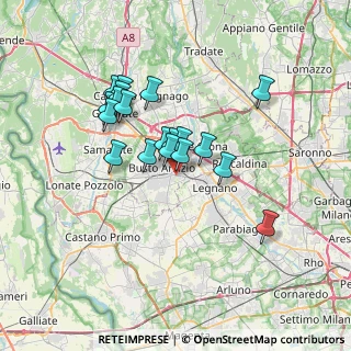 Mappa Via Bassano del Grappa, 21052 Busto Arsizio VA, Italia (5.73105)