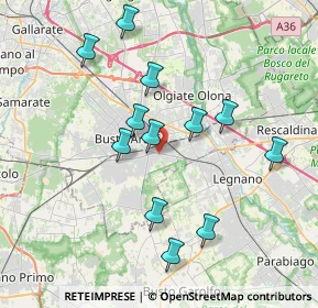 Mappa Via Bassano del Grappa, 21052 Busto Arsizio VA, Italia (3.60833)