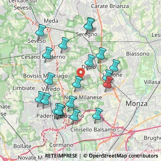 Mappa Via Catania, 20832 Desio MB, Italia (4.009)