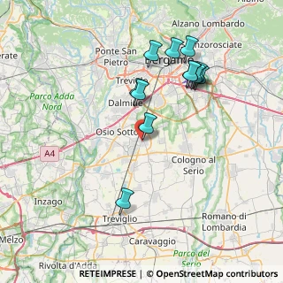 Mappa Via Guglielmo Marconi, 24049 Verdello BG, Italia (7.52083)