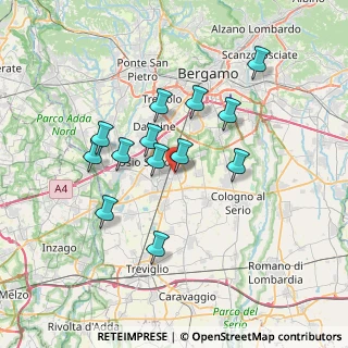 Mappa Via Guglielmo Marconi, 24049 Verdello BG, Italia (6.20846)