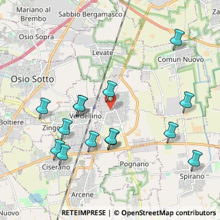 Mappa Via Guglielmo Marconi, 24049 Verdello BG, Italia (2.26)