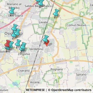 Mappa Via Guglielmo Marconi, 24049 Verdello BG, Italia (3.05214)