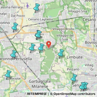 Mappa Via Benvenuto Cellini, 20020 Solaro MI, Italia (2.8825)