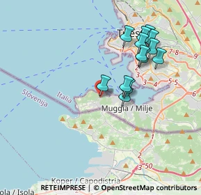 Mappa Str. per Chiampore, 34015 Muggia TS, Italia (3.53385)