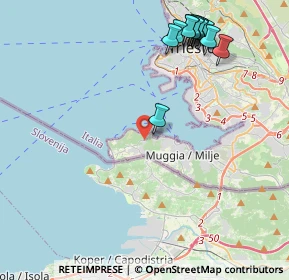 Mappa Str. per Chiampore, 34015 Muggia TS, Italia (5.01308)