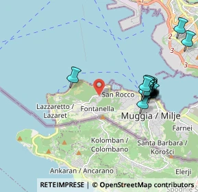 Mappa Str. per Chiampore, 34015 Muggia TS, Italia (1.957)