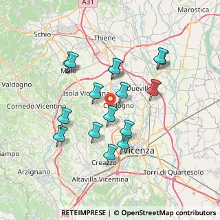 Mappa Via Rovereto, 36030 Motta VI, Italia (6.5875)