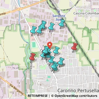 Mappa Via Giovanni Verga, 21042 Caronno Pertusella VA, Italia (0.366)
