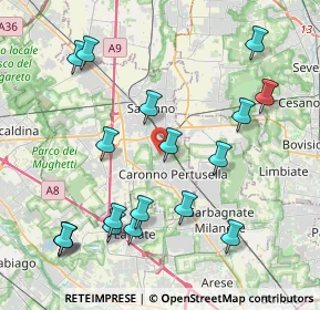 Mappa Via Giovanni Verga, 21042 Caronno Pertusella VA, Italia (4.59278)