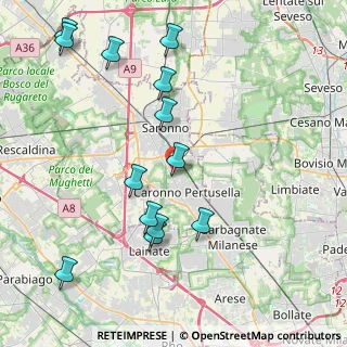 Mappa Via Giovanni Verga, 21042 Caronno Pertusella VA, Italia (4.55923)