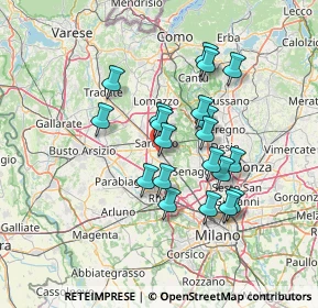 Mappa Via Giovanni Verga, 21042 Caronno Pertusella VA, Italia (11.7635)