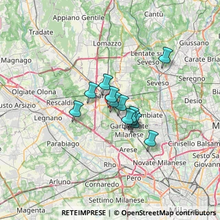 Mappa Via Giovanni Verga, 21042 Caronno Pertusella VA, Italia (4.245)