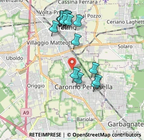Mappa Via Giovanni Verga, 21042 Caronno Pertusella VA, Italia (1.9795)