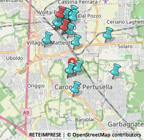 Mappa Via Giovanni Verga, 21042 Caronno Pertusella VA, Italia (1.8725)