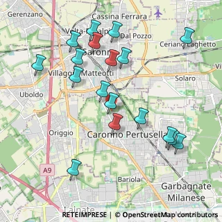 Mappa Via Giovanni Verga, 21042 Caronno Pertusella VA, Italia (2.14333)
