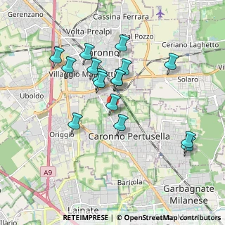 Mappa Via Giovanni Verga, 21042 Caronno Pertusella VA, Italia (1.70313)