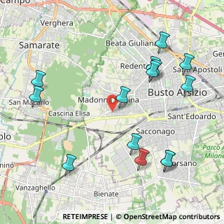 Mappa Via del Cardellino, 21052 Busto Arsizio VA, Italia (2.43857)