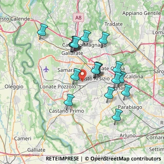 Mappa Via delle Cicale, 21052 Busto Arsizio VA, Italia (6.62444)