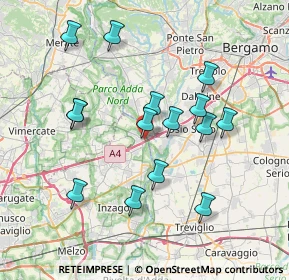 Mappa Via XI Febbraio, 20056 Trezzo sull'Adda MI, Italia (7.08867)
