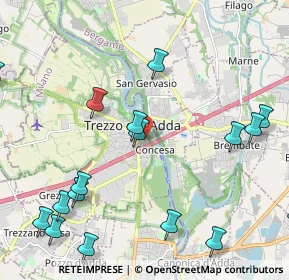 Mappa Via XI Febbraio, 20056 Trezzo sull'Adda MI, Italia (2.77471)