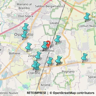 Mappa Via Pitagora, 24040 Verdellino BG, Italia (1.975)