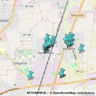 Mappa Via Pitagora, 24040 Verdellino BG, Italia (0.7275)