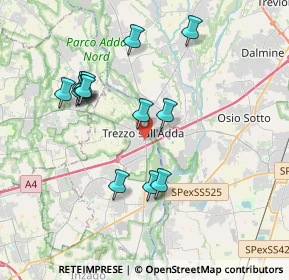 Mappa Via Giacomo Matteotti, 20056 Trezzo sull'Adda MI, Italia (3.59692)