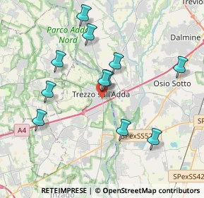 Mappa Via Giacomo Matteotti, 20056 Trezzo sull'Adda MI, Italia (3.77909)