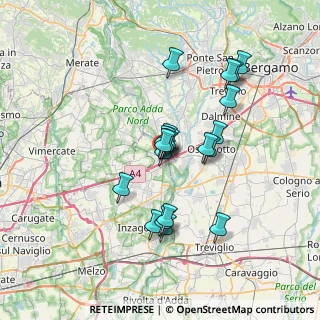 Mappa Via Giovanni Falcone e Paolo Borsellino, 20056 Trezzo sull'Adda MI, Italia (5.869)