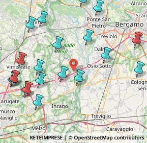 Mappa Via Giovanni Falcone e Paolo Borsellino, 20056 Trezzo sull'Adda MI, Italia (10.2375)