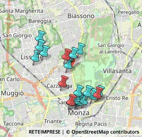 Mappa MONZA Brianza fr, 20854 Vedano Al Lambro MB, Italia (1.7435)