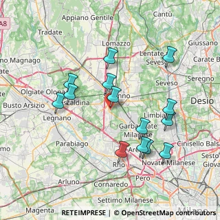 Mappa Largo Boccioni, 21040 Origgio VA, Italia (7.49071)