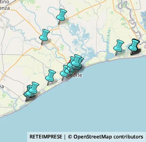 Mappa Via Aldo Moro, 30021 Caorle VE, Italia (7.635)