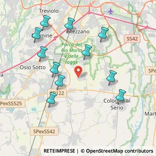 Mappa Via Dell' Industria, 24040 Comun Nuovo BG, Italia (4.32182)