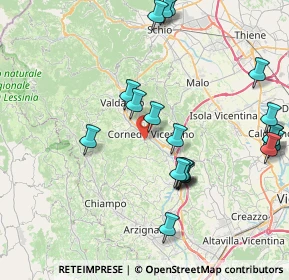 Mappa Via Grigio, 36073 Cornedo vicentino VI, Italia (8.7695)