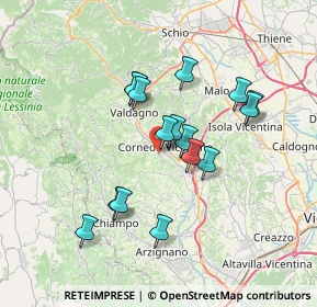 Mappa Via Grigio, 36073 Cornedo vicentino VI, Italia (6.095)