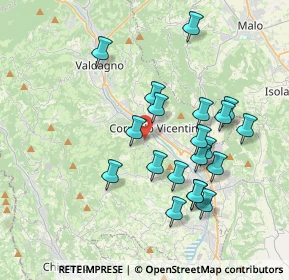 Mappa Via Grigio, 36073 Cornedo vicentino VI, Italia (3.5825)