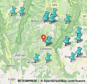 Mappa Via Dante Alighieri, 37021 Bosco Chiesanuova VR, Italia (2.2995)
