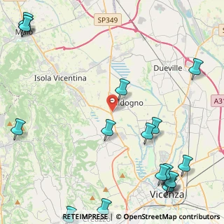 Mappa Via Monte Stelvio, 36030 Caldogno VI, Italia (6.66353)