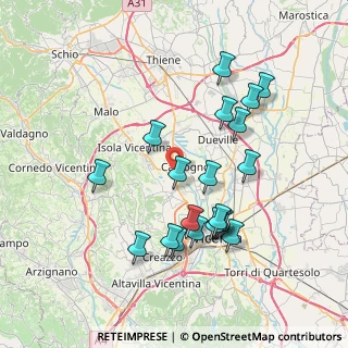 Mappa Via Monte Stelvio, 36030 Caldogno VI, Italia (7.297)