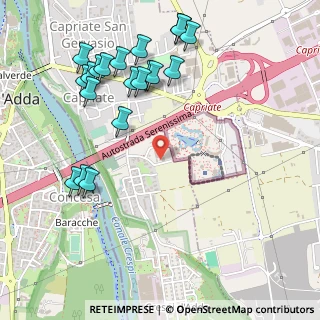 Mappa Via Enrico Fermi, 24042 Capriate San Gervasio BG, Italia (0.603)