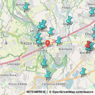 Mappa Via Enrico Fermi, 24042 Capriate San Gervasio BG, Italia (2.69222)